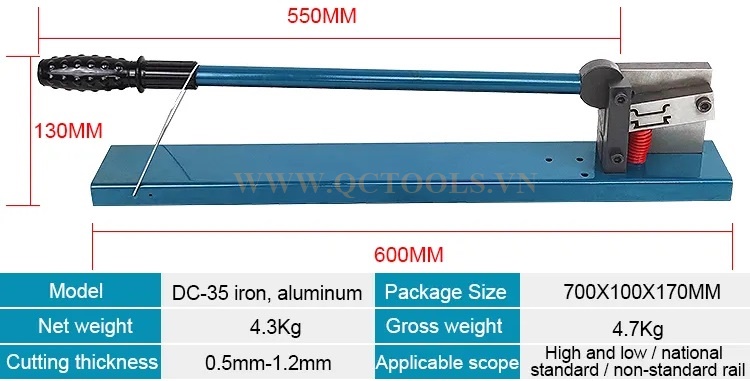 Ban cat thay ray DC 35 cho nhom va sat