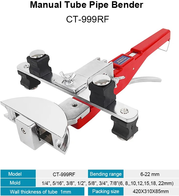 Dụng cụ uốn ống nhôm đồng CT-999F Manual tube pipe bender