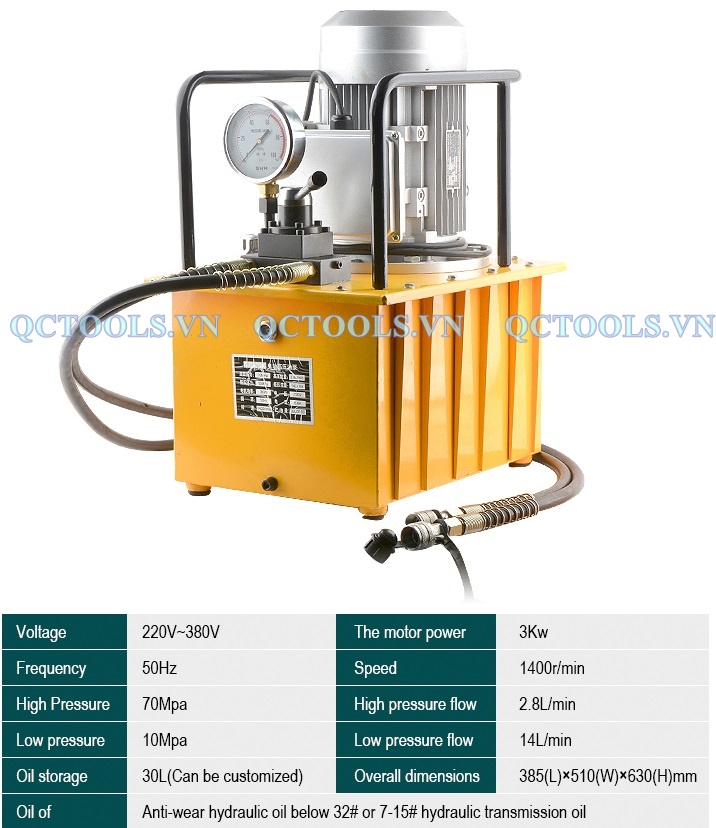 Bơm điện thủy lực cao áp DB300-S2 Bom dien thuy luc van co DB300 S2