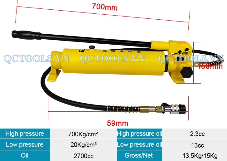 Bom tay thuy luc 2.7 lit CP 700A