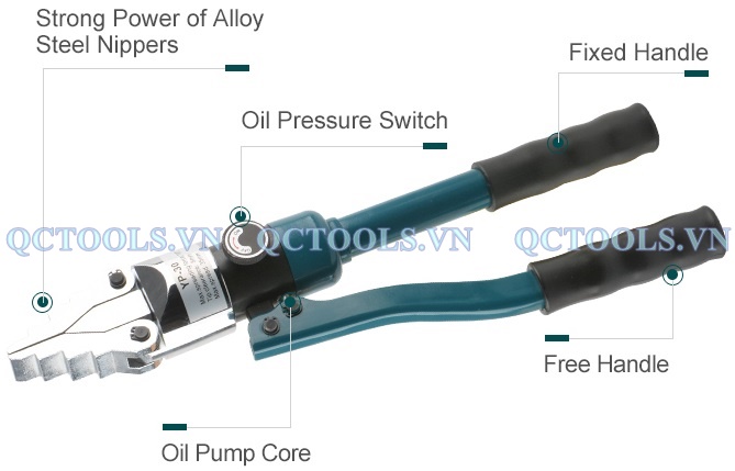 Đầu tách mặt bích thủy lực cầm tay 8 tấn YP-30 CAU TAO DAU TACH MAT BICH YP 30