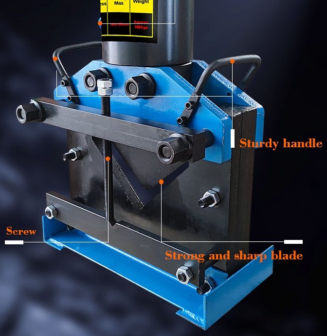 Cac bo phan dau cat thep goc v thuy luc 100 tan