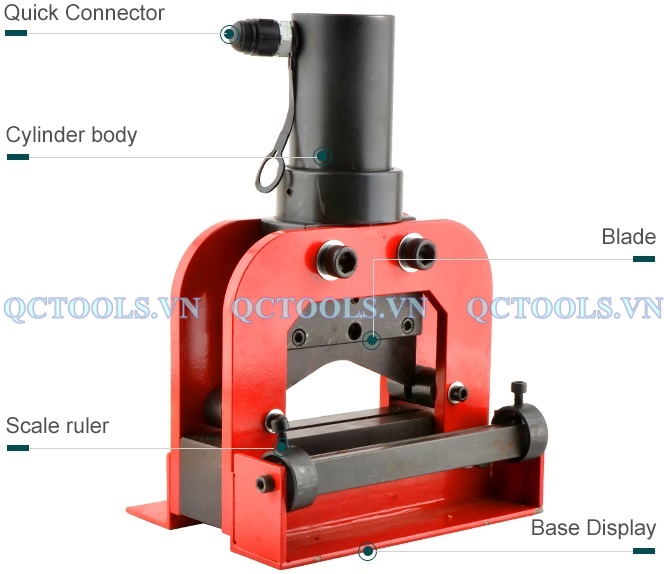 Chi tiet cac bo phan may cat thanh cai dong nhom thuy luc 25 tan