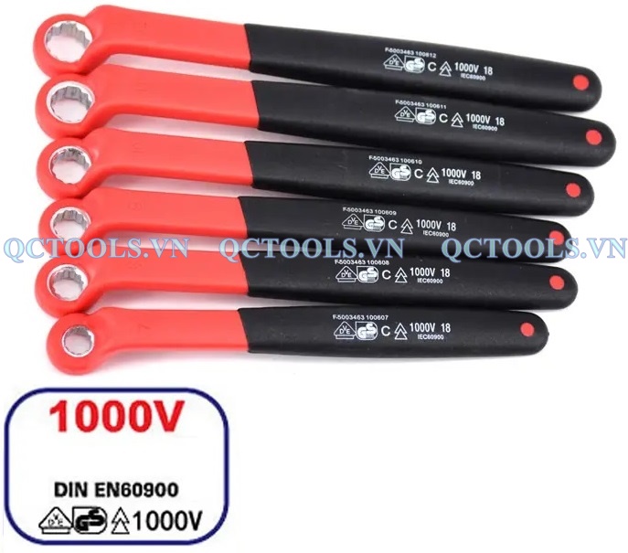 Cờ lê cách điện một đầu vòng 12 mm VDE 1000V Co le cach dien mot dau vong 8 mm