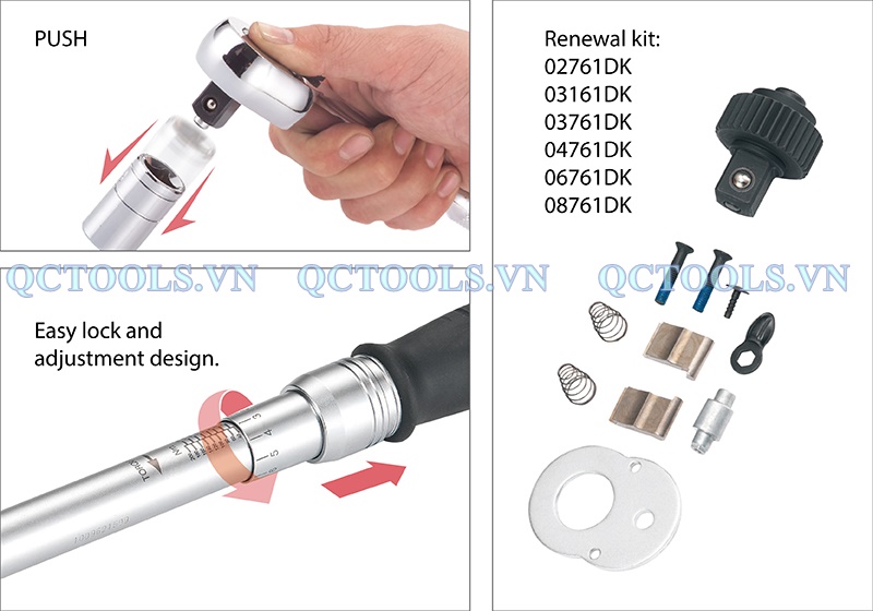 Cờ lê cân lực 150-800 N.m model JW-800-1 JW 1500 1