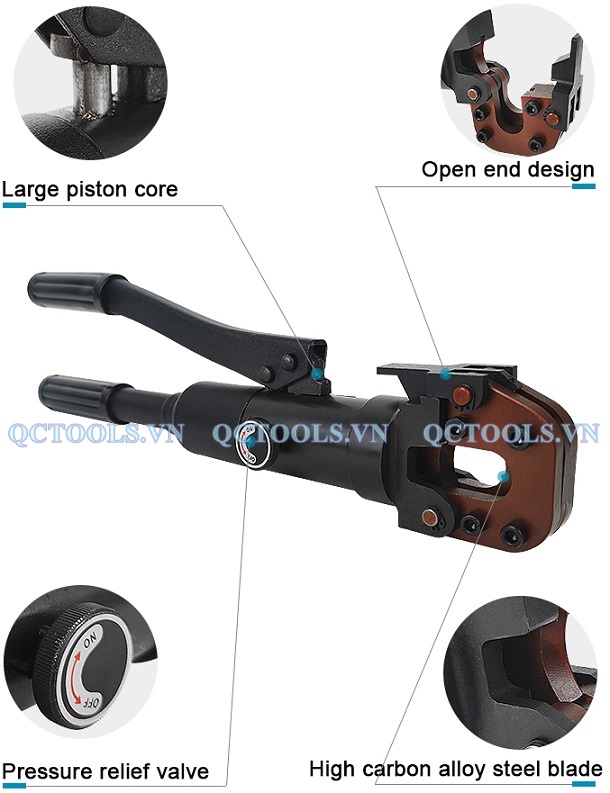 Kìm cắt cáp thủy lực cầm tay CPC-20A Chi tiet cac bo phan cua kim cat cap CPC 20A