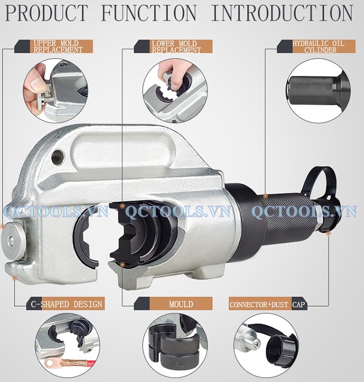 Chi tiet cau tao dau ep cos thuy luc EP 510H