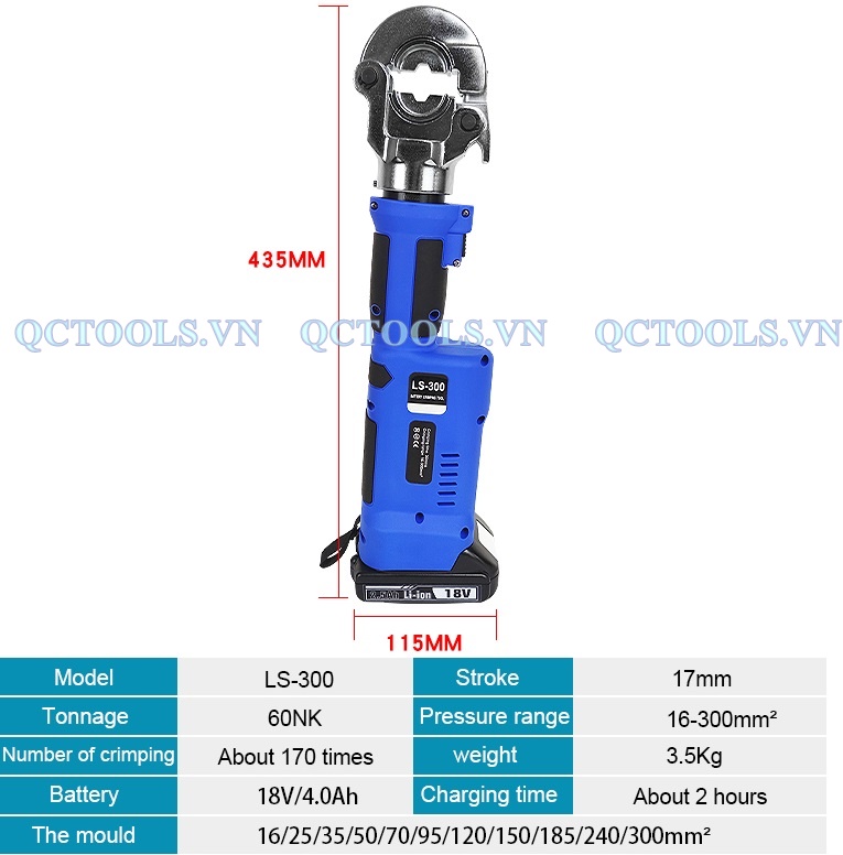 Thong so may ep cos thuy luc chay pis LS 300