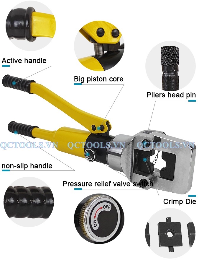 chi tiet cac bo phan cua kim ep dau cos thuy luc KYQ 400