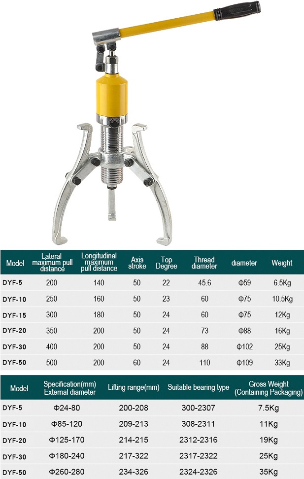 Cảo thủy lực 50 tấn DYF-50 Thong so cao thuy luc DYF 10