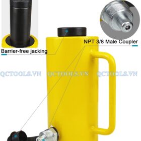 Kích thủy lực rỗng tâm 20 tấn 100 mm RCH-20100 Cau tao kich rong tam 1 chieu rch