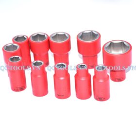 Khẩu chụp bu lông cách điện 1000V vuông 1/2", lục giác 32 mm dau tuyp cach dien