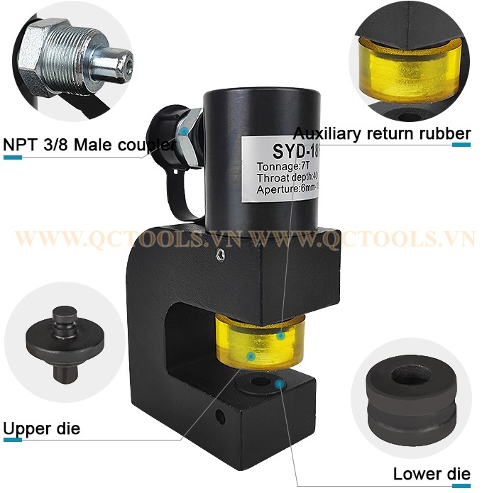 Chi tiet cac bo phan may dot lo thuy luc roi bom SYD 18F