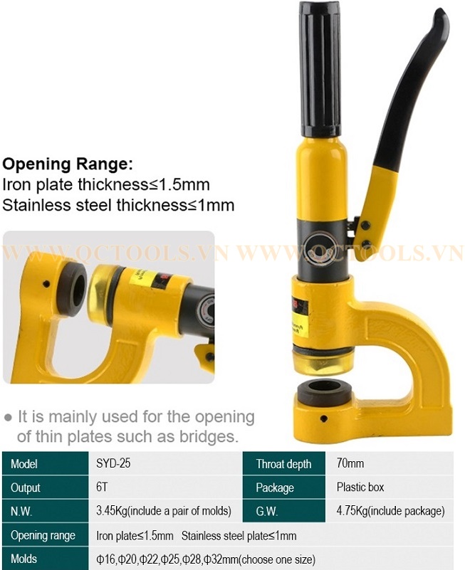 Dot lo thuy luc cam tay SYD 25