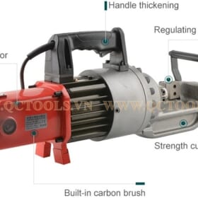 Máy cắt sắt thủy lực RC-32 Cac bo phan cua may cat sat thuy luc phi 32