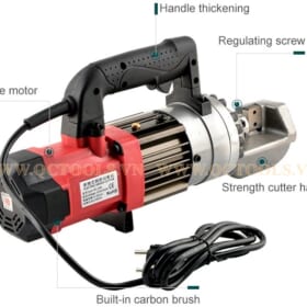 Đầu cắt sắt thủy lực GQ-16T (Thân ngắn) Chi tiet cac bo phan cua may cat sat thuy luc GQ 20