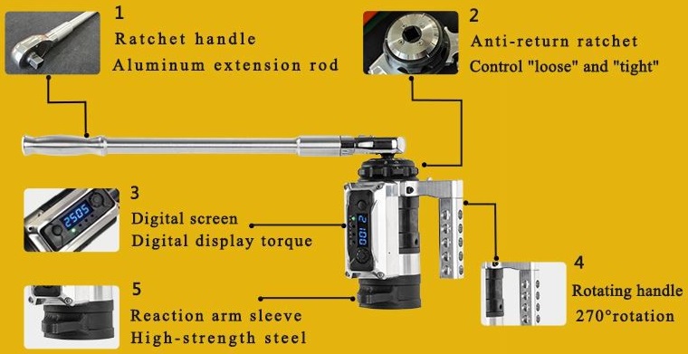 Cờ lê nhân lực 50-1200 N.m model SF-1200 Torque Wrench Multiplier 10000 N.m