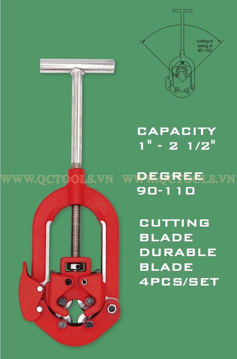 Dao cắt ống 4 lưỡi 4"-6" H6S rotary hinged tube pipe cutter