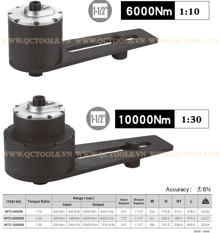 Cờ lê nhân lực matatakitoyo 10000 N.m Co le nhan luc matatakitoyo 6000 10000 N.m
