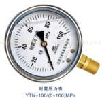 Đồng hồ đo áp suất 100 Mpa YTN-100/(0-100)Mpa