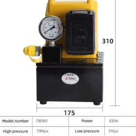 Bơm thủy lực dùng pin DB060 2 lít 700 bar Rechargeable hydraulic pump DB060
