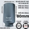 Khẩu tuýp 1 inch dài 200 mm lục giác 80 mm