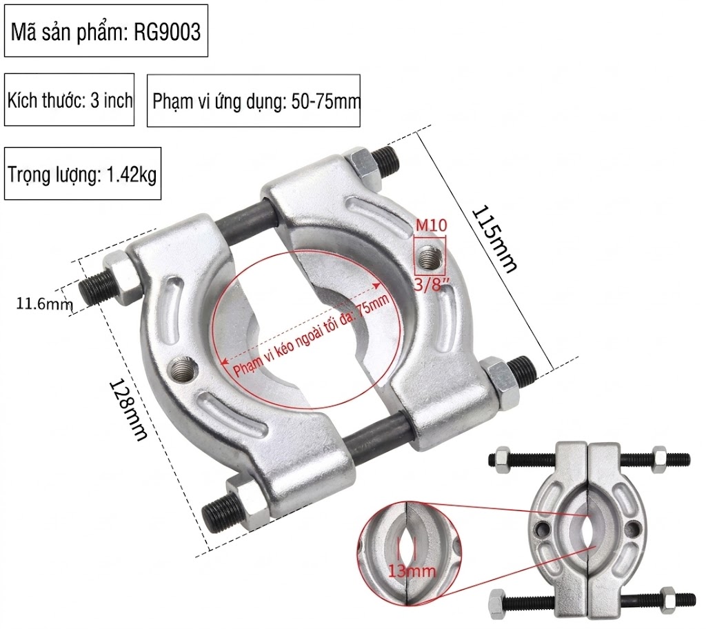 Cao dia bac dan (bearing separator) model RG9003 Cao dia bac dan bearing separator model RG9003